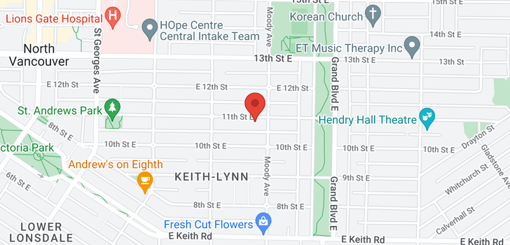 map of 453 E 11TH STREET